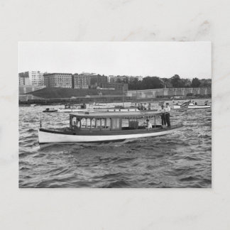 Cartão Postal Motociismo no rio Hudson, 1910