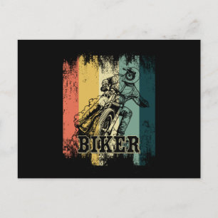 Cartão Postal Motocross Riders Motorcycle Gift Retro Vint