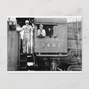 Cartão Postal Motor 5427 Locomotiva a Vapor Antiga