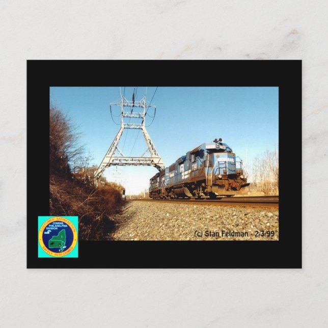 Cartão Postal Motor 7741 na Pencoyd Penna. (Frente)