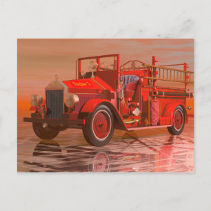 Cartão Postal Motor antirincêndio