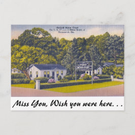 Cartão Postal Motor Court, Brunswick, Geórgia