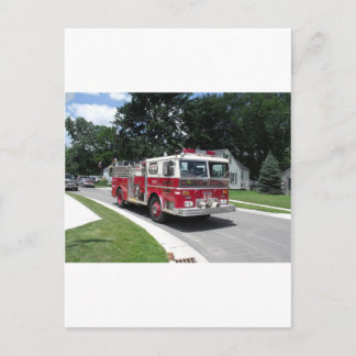 Cartão Postal motor de incêndio