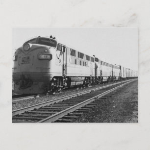 Cartão Postal Motor diesel GTW nº 9008 Comboio nº 92 a leste