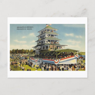 Cartão Postal Motor Speedway Indy 500 Vintage de Indianápolis