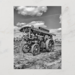 Cartão Postal Motores de Showman "Lord Nelson" Preto e Branco