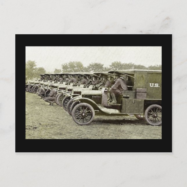 Cartão Postal Motoristas de Ambulância em Caminhões (Frente)