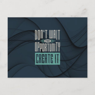 Cartão Postal Motovação - Oportunidade