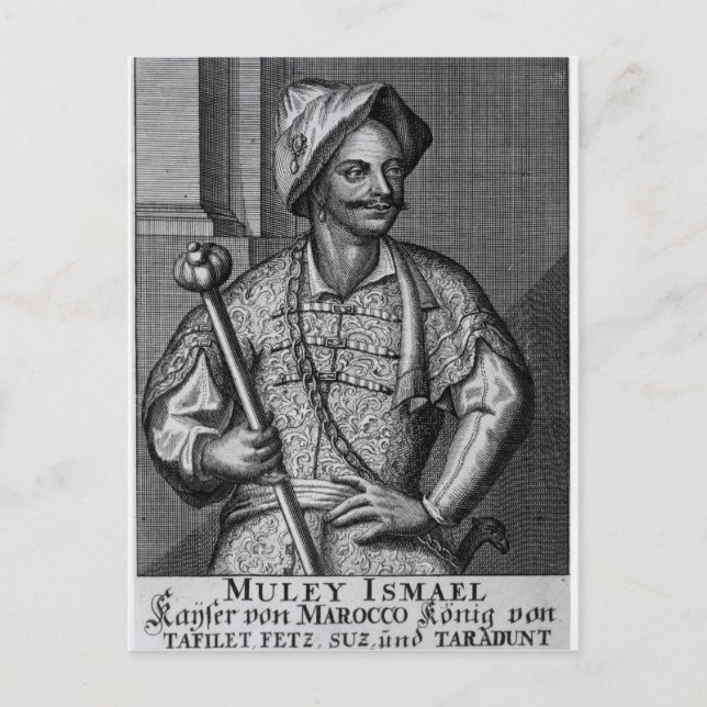 Cartão Postal Moulay Ismail Ibn Sharif, 1719 (Frente)