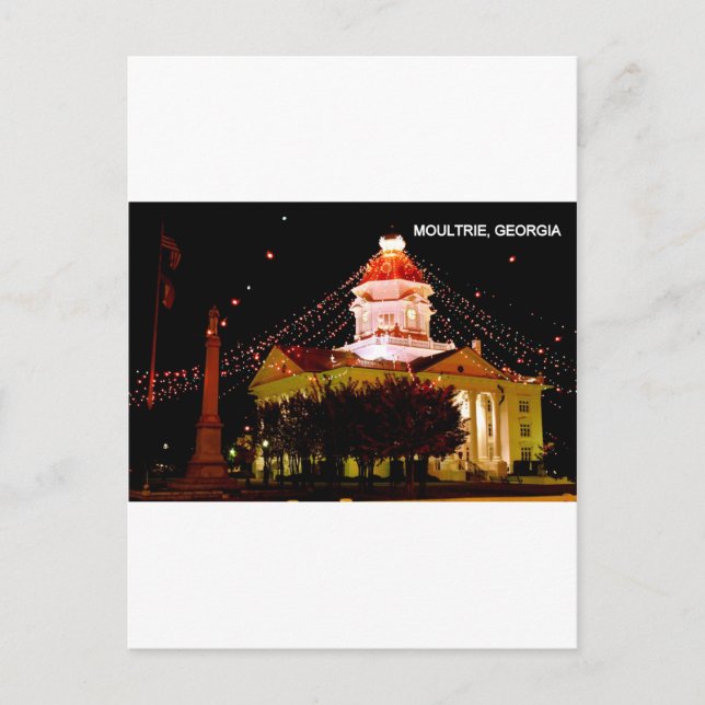CARTÃO POSTAL MOULTRIE, GEÓRGIA (Frente)