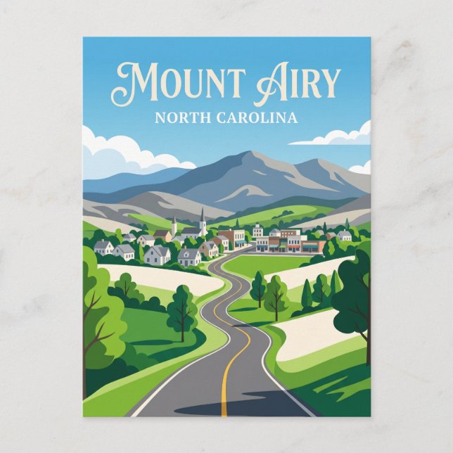 Cartão Postal Mount Airy EUA (Frente)