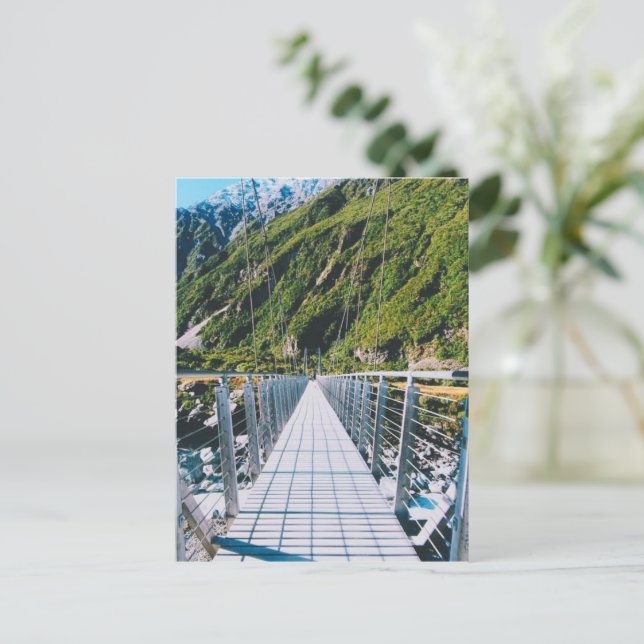 Cartão Postal Mount Cook - New Zealand (Em pé/Frente)