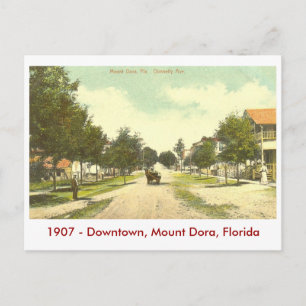 Cartão Postal Mount Dora, FL - Downtown - 1907