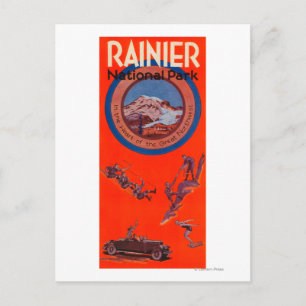 Cartão Postal Mount Rainier Advertising Poster 2