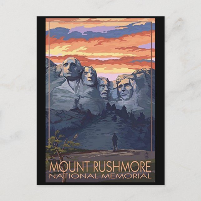 Cartão Postal Mount Rushmore (Frente)