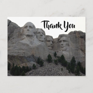 Cartão Postal Mount Rushmore Obrigado
