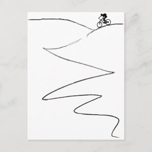 Cartão Postal Mountain Bike Cycling Lover Cyclist Post Card