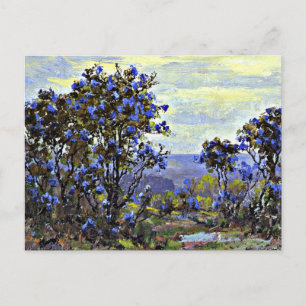 Cartão Postal Mountain Laurel em Bloom, pintura de arte