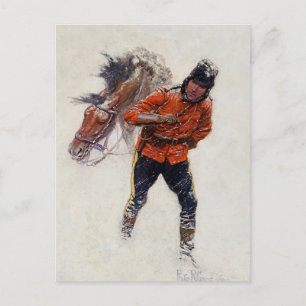 Cartão Postal “Mountie Canadense” por Philip R Goodwin