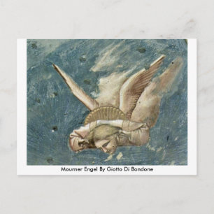 Cartão Postal Mourner Engel Por Giotto Di Bondone
