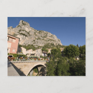 Cartão Postal Moustiers-Sainte-Marie, Provença, França.