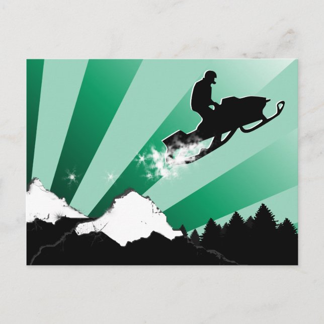 Cartão Postal móvel de neve. ptalo. (Frente)