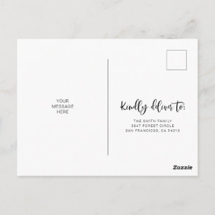 Cartão Postal Movendo Cartão-Postal de Anúncio com Greenery