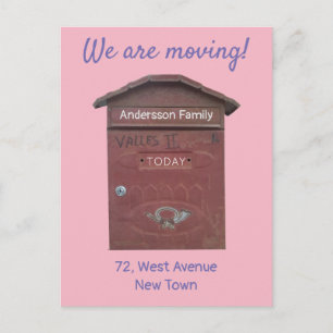 Cartão Postal Movendo Texto Personalizado da Caixa de Correio Ve