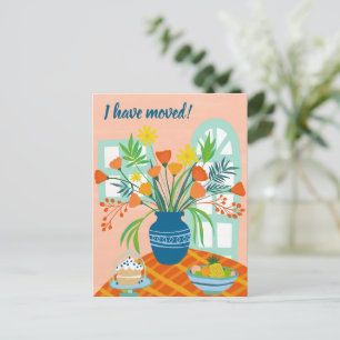 Cartão Postal MOVI Buquê Floral Novo Endereço Doméstico