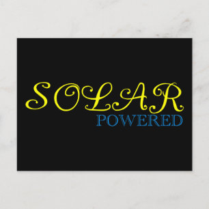 Cartão Postal movido a energia solar
