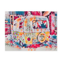 Movimentação do Retro da Viagens vintage do Camper