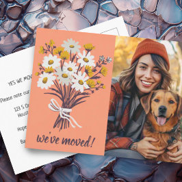 Cartão Postal Movimentamos Buquê de flor selvagem com FOTO PERSO
