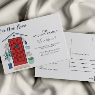 Cartão Postal Movimentamos Novo Anúncio de Movimentação de Ender