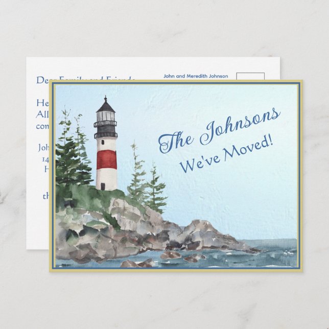 Cartão Postal Movimentamos o orçamento de água do farol (Frente/Verso)