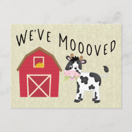 Cartão Postal Movimentamos Vaca com Mudança de Endereço do Celei