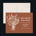 Cartão Postal MOVIMENTO ANÚNCIO BURACO Buquê de flor selvagem<br><div class="desc">Envie uma mensagem sobre sua mudança para amigos e familiares com esta adorável arte floral. Personalize este cartão desenhado à mão com seu próprio texto na frente e atrás! Personalize clicando em "personalizar" para alterar o texto ou "editar design" para alterar fontes, cores e muito mais! Se quiser algo personalizado,...</div>