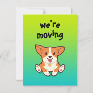 Cartão Postal movimento corgi