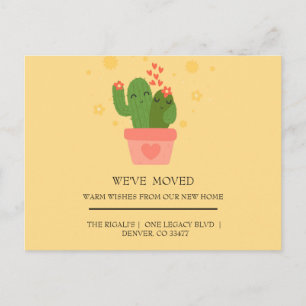 Cartão Postal movimento de casa do Cactus fofo