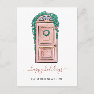 Cartão Postal Movimento de Feriado em Férias da Porta Frontal Ro
