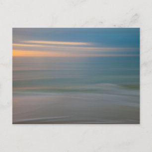 Cartão Postal Movimento na Praia Borroso Abstrato Flórida, EUA