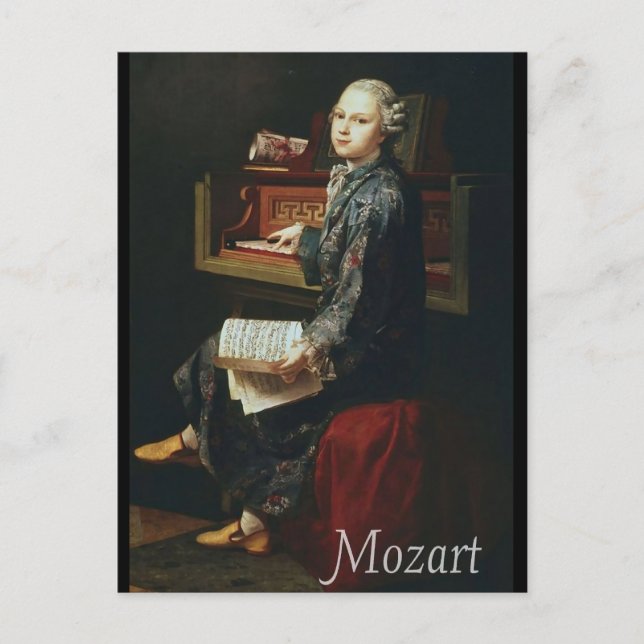 Cartão Postal Mozart (Frente)