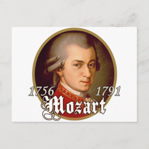 Cartão Postal Mozart