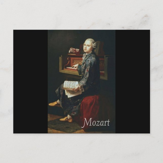 Cartão Postal Mozart (Frente)