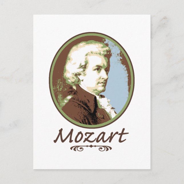 Cartão Postal Mozart (Frente)