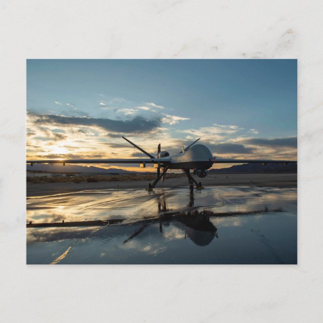Cartão Postal MQ-9 Receptor nascer do Sol (Frente)