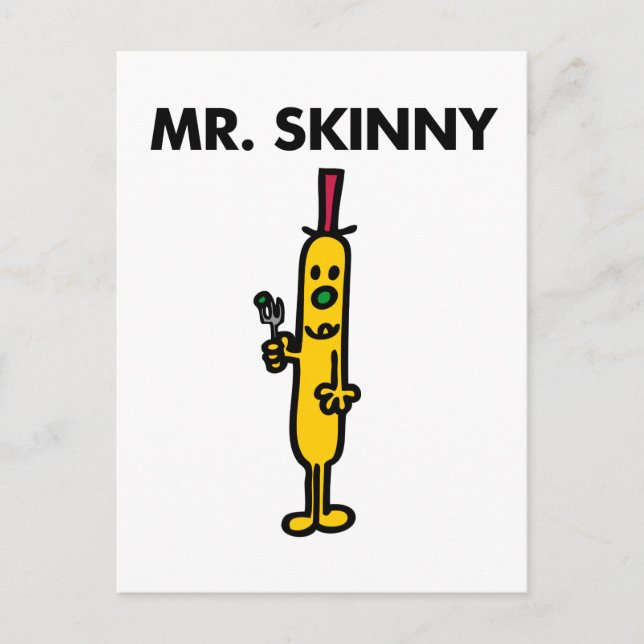 Cartão Postal Mr. Skinny | Pea & Fork (Frente)