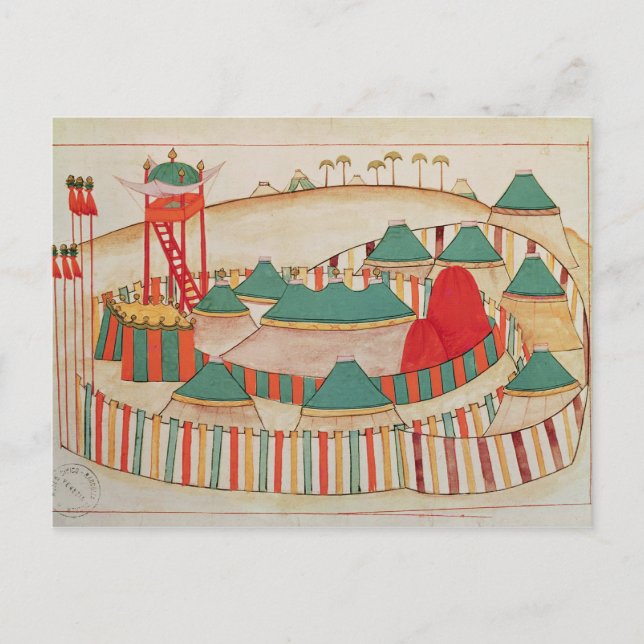 Cartão Postal Ms 1671 O Acampamento Imperial, c.1580 (Frente)