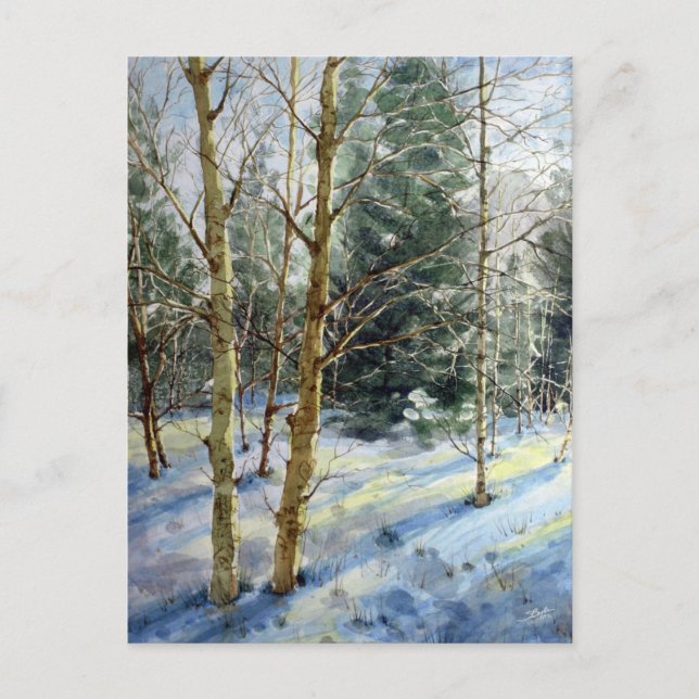 Cartão Postal Mt Charleston na neve (Frente)