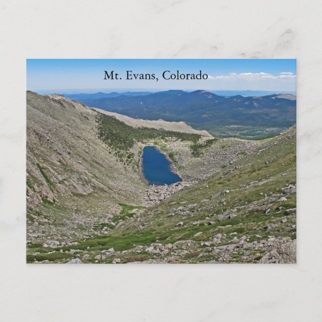 Cartão Postal Mt. Evans, Colorado Postcard (Frente)