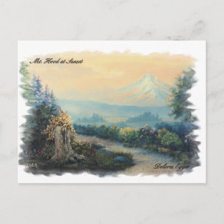 Cartão Postal Mt Hood Oregon Original Impressões Dolores Egger